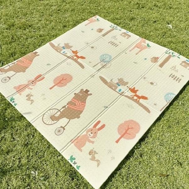 접이식 피크닉매트 쿠션감 방수 푹신한 야외 두꺼운 깔개 있는 매트 휴대용 돗자리