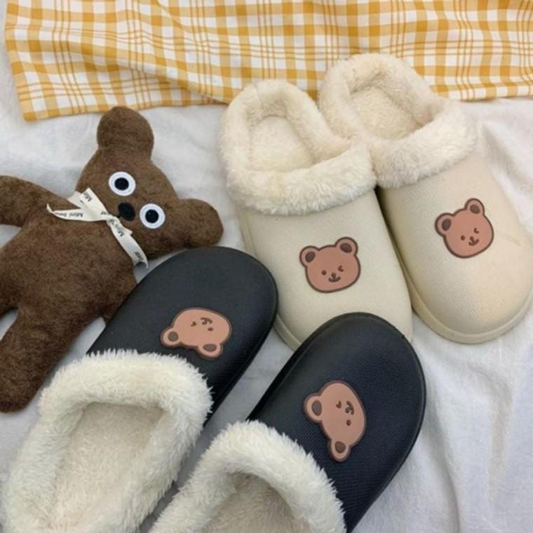 털 탈부착 가능 사계절 솔리드 탈부착 기모 통굽 털슬리퍼 여름 털 슬리퍼 털 실내화 통굽슬리퍼