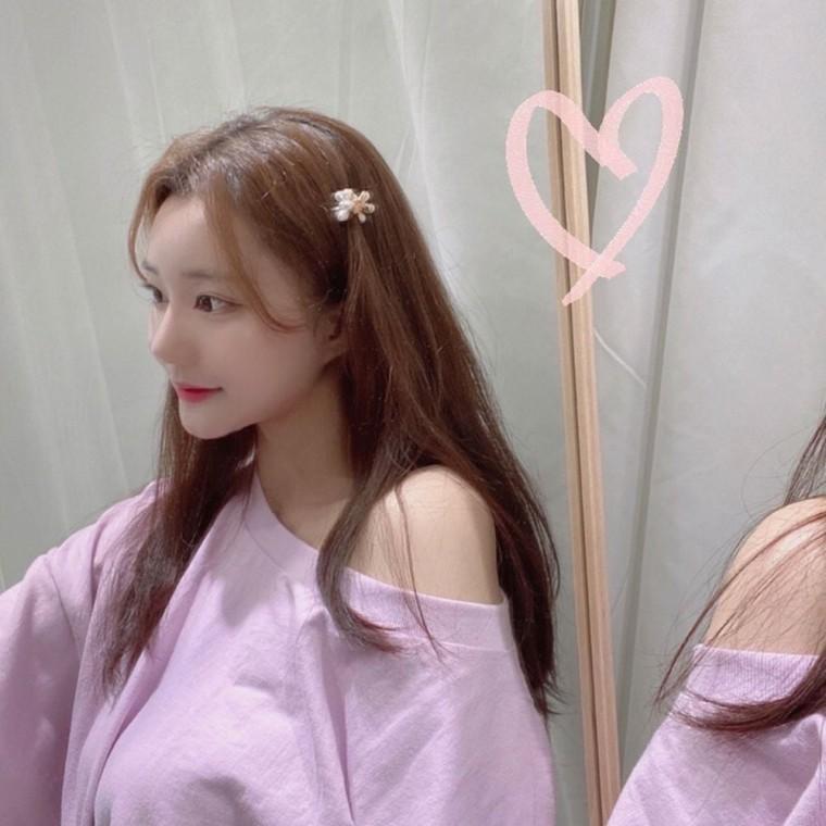 플라워 진주 집게핀 세송이