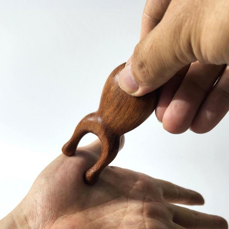 원목 괄사 얼굴 지압 마사지 도구 피부관리 롤러 홈케어 뷰티용