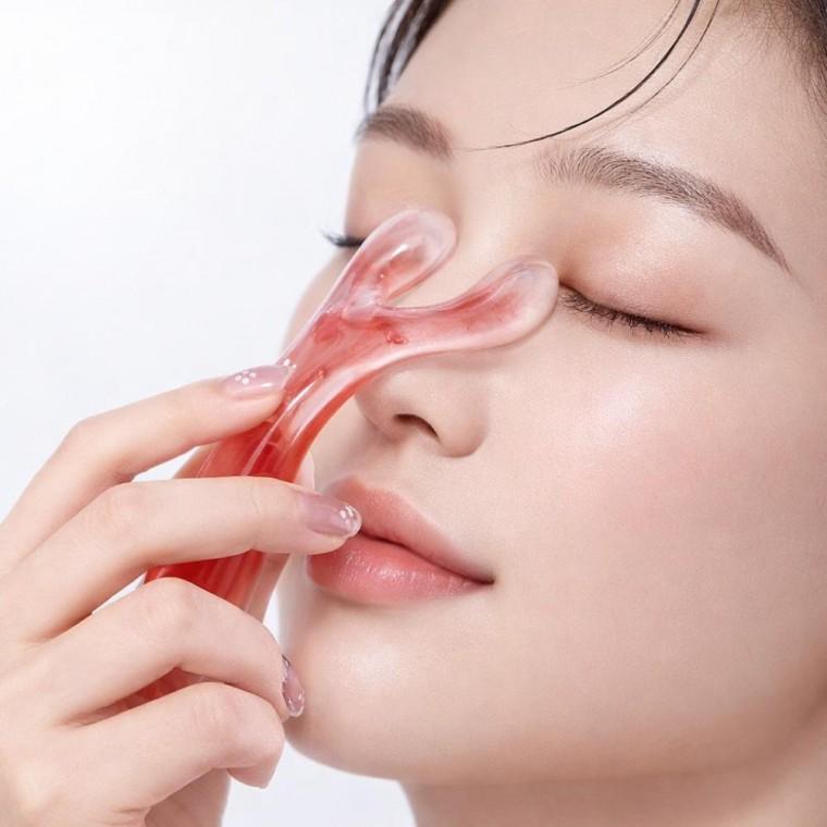 핸들형 괄사 마사지 스틱 두피 바디 종아리 발 지압 얼굴 윤곽 케어