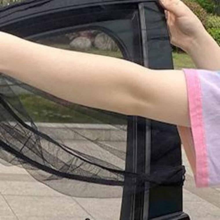 차량용방충망 자동차방충망 차량용모기장창문형 차량용 고무줄 방충망 2개입