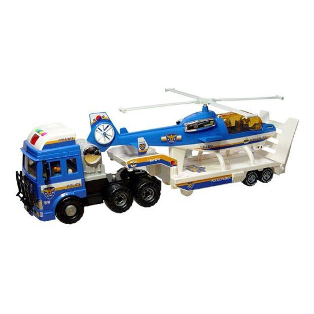 뉴 말하는 경찰 헬리포트 자동차 장난감 피규어