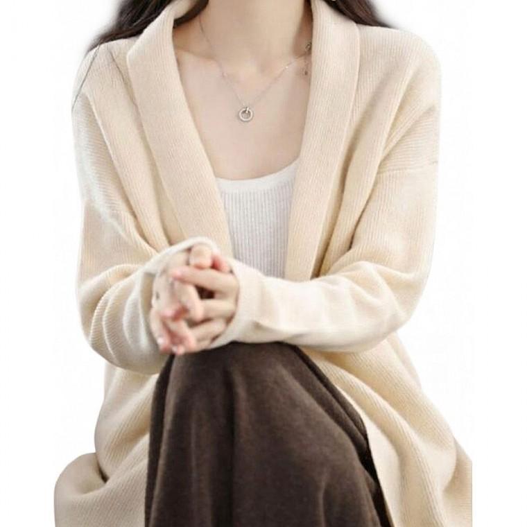 여자 오픈 가디건 간절기 롱겉옷 데일리