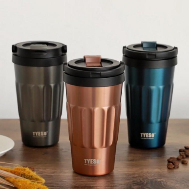 캠핑 TYESO 텀블러 캠핑 다니기 사무실 스텐 스포츠물병 500ml 핸들 편한 중등 들고 초등