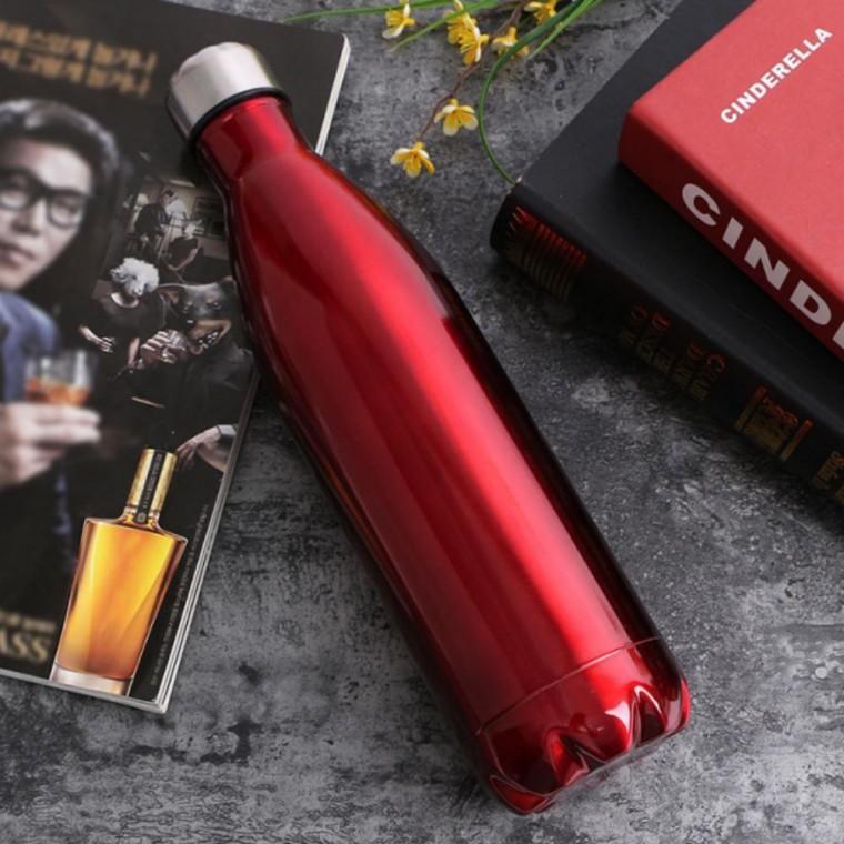 스포츠물병 스텔라 텀블러 이중진공 레드 750ml 사무실 중등 유광 초등 캠핑 음료 보온병