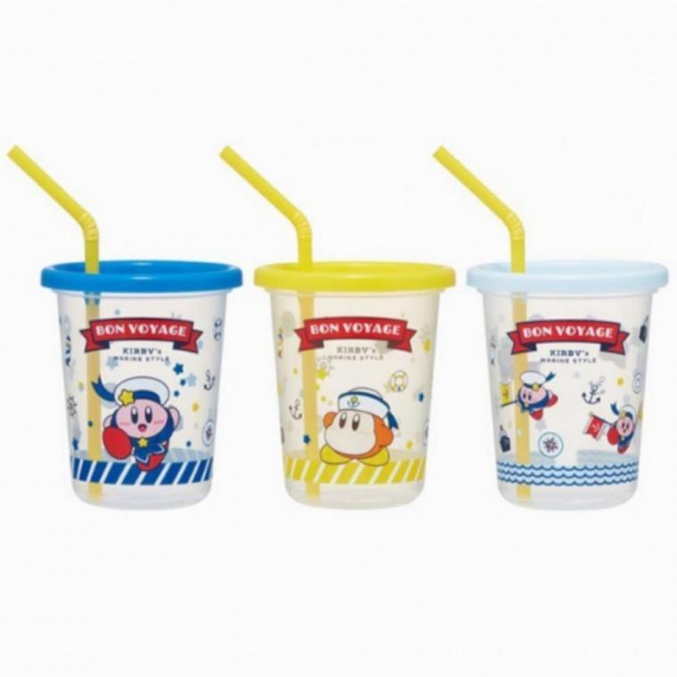 3개 별의커비 초등 물컵 1세트 중등 캠핑 320ml 사무실 스트로우 텀블러 스포츠물병 빨대