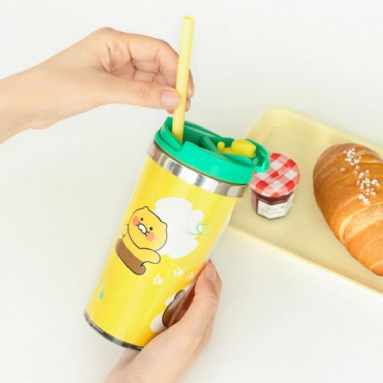캠핑 춘식이 텀블러 400ml 그래픽 스텐 78x167mm 초등 스포츠물병 중등 사무실