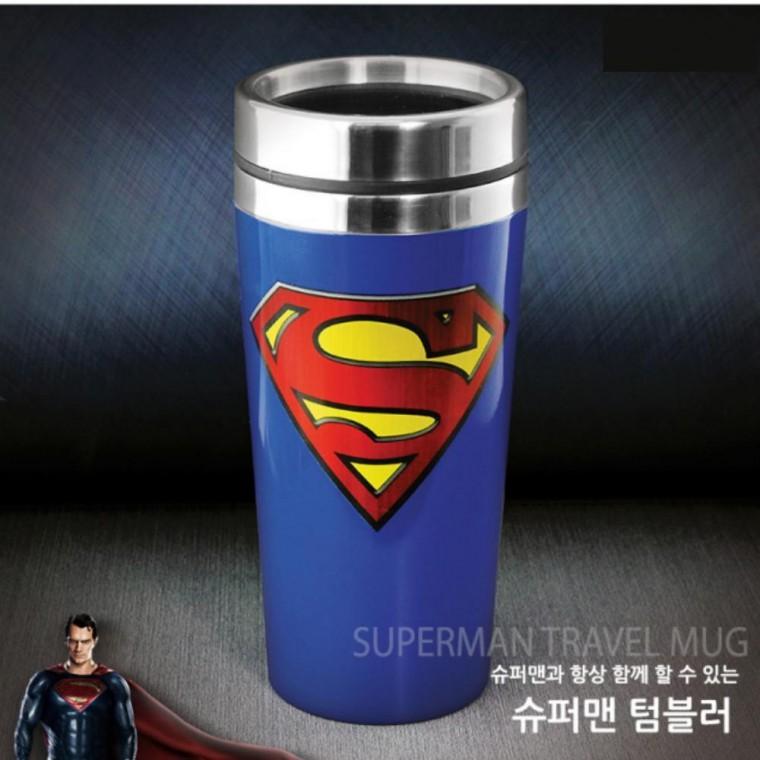 머 스포츠물병 슈퍼맨 트래블 캠핑 사무실 450ml 중등 초등 텀블러 머그 로고