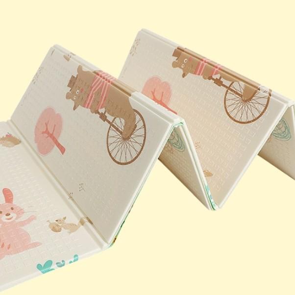 폴딩 바닥 푹신푹신 야외 접이식 소풍 요가 생활방수 돗자리 3단 캠핑매트 나들이 피크닉매트