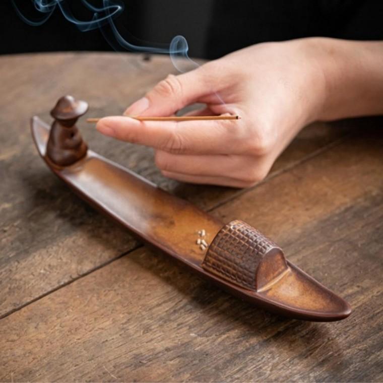 인센스 챔버 새집 이사 선물 캠핑 홀더 버너 태우는향 방방향제 독립 BB0214