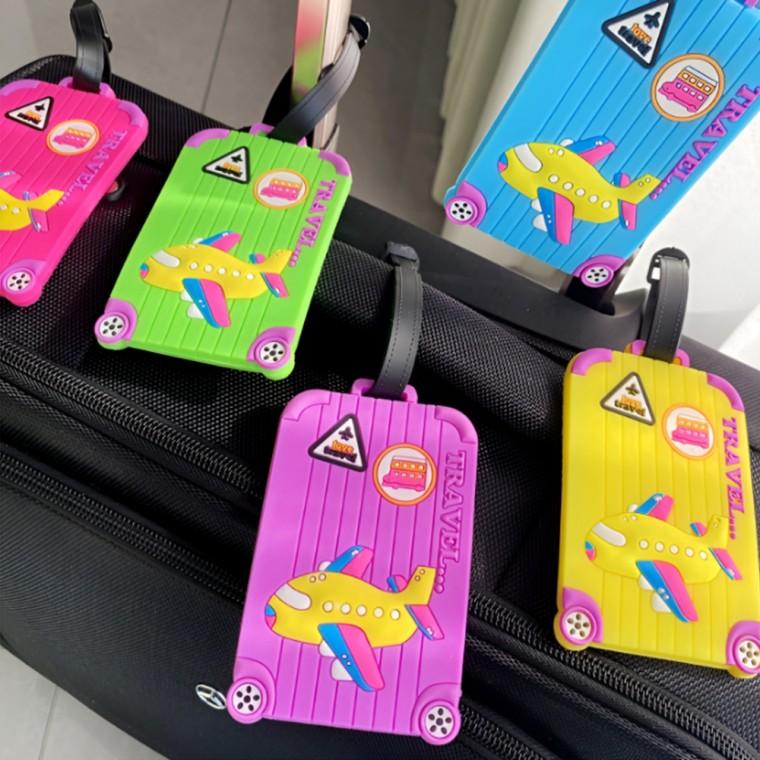 가방 이름표 레드 캐리어 가방택 네임택 네임태그 비행기 핑크 러기지택