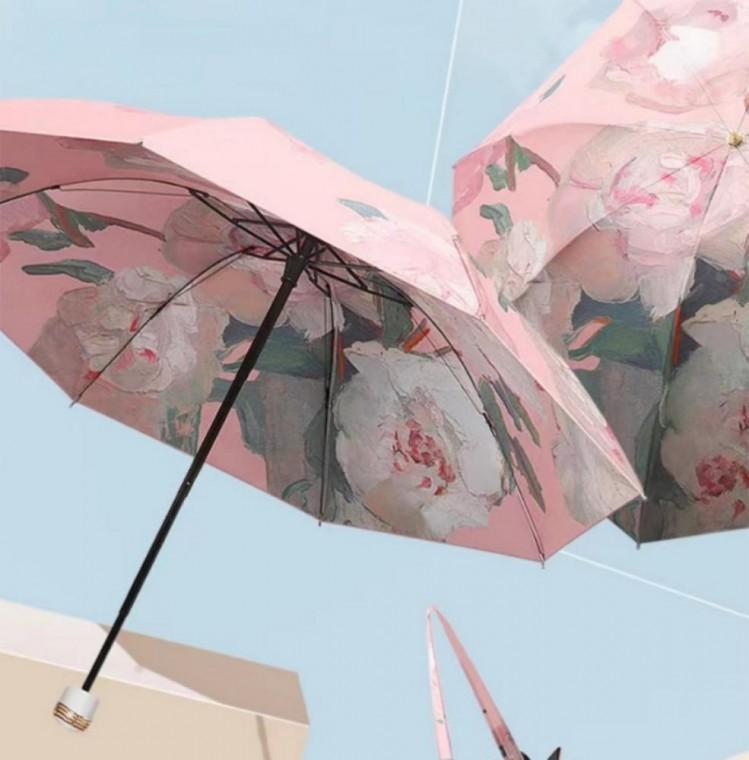 휴대용 양산 우산 미니 초경량 양우산 핸들백 세트