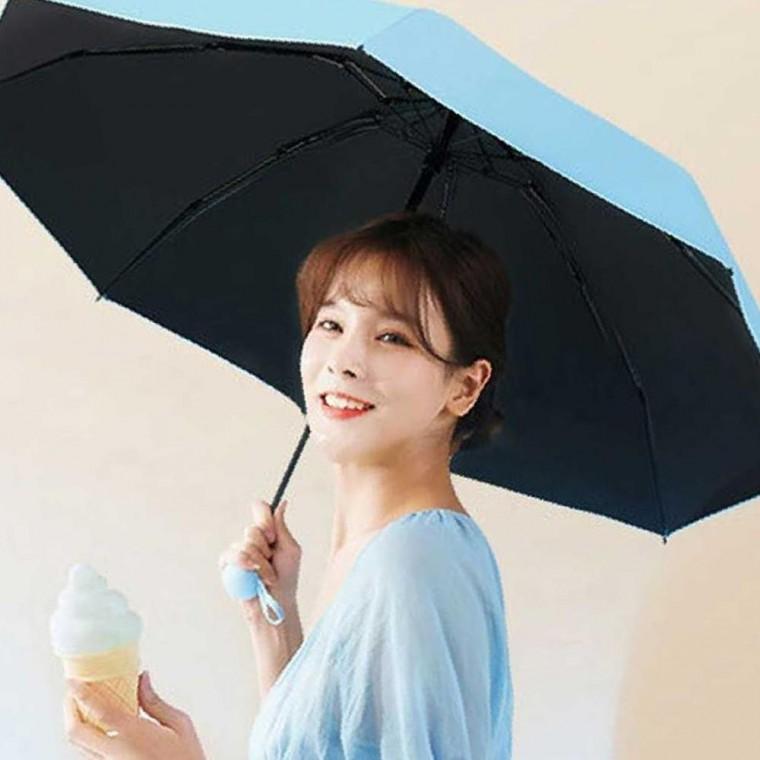 여름 자외선 차단 미니 5단 접이식 양우산 양산 겸용