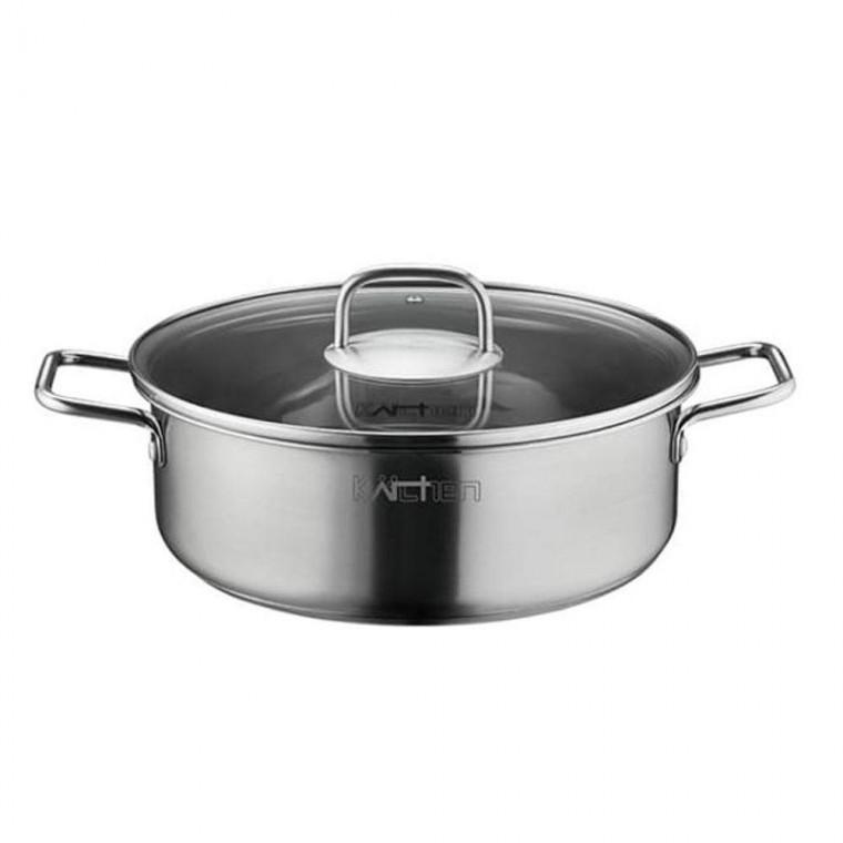 키친아트 인덕션 전골냄비 국 찌게 스텐 4중바닥 양수 냄비 26cm