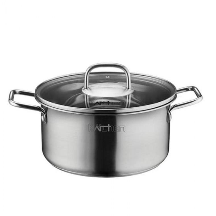 키친아트 인덕션 냄비 국 찌게 스텐 3중바닥 양수 냄비 22cm