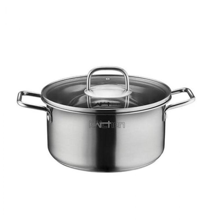 키친아트 인덕션 냄비 국 찌게 스텐 3중바닥 양수 냄비 20cm