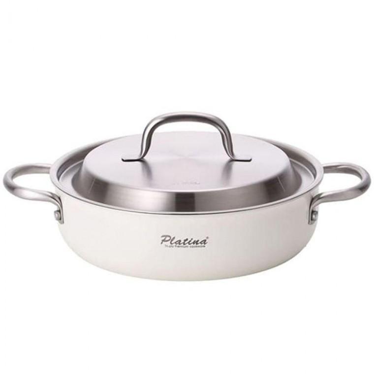 플래티나 인덕션 전골 냄비 국 찌게 3중바닥 스텐 냄비 24cm