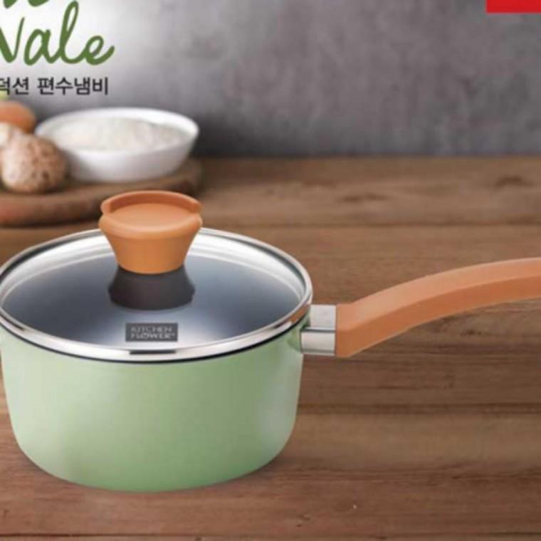 베일 편수 그린 인덕션 냄비 라면 18cm