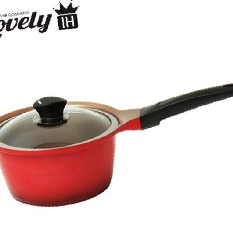 퀸센스 러블리 세라믹 편수냄비 18cm (인덕션겸용)