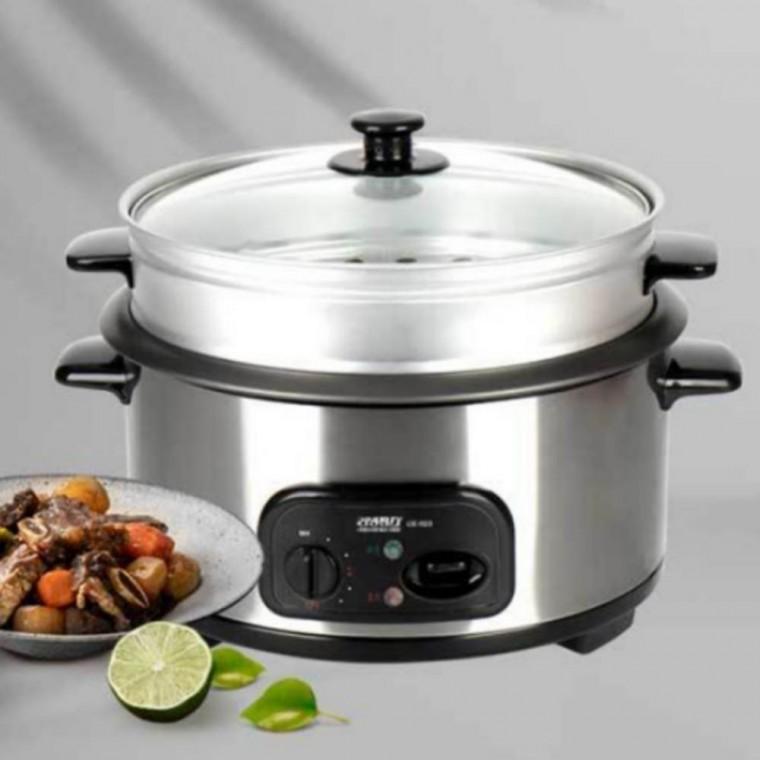 보온 기능 스팀 다용도 멀티 쿠커 2단 찜기 전기 냄비