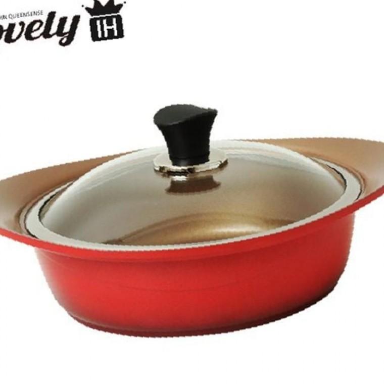퀸센스 러블리 세라믹 전골냄비 24cm (인덕션겸용)