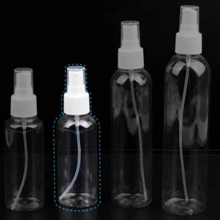 120ml 스프레이형 투명 용기 여행용화장품용기 투명용기 섬유유연제통