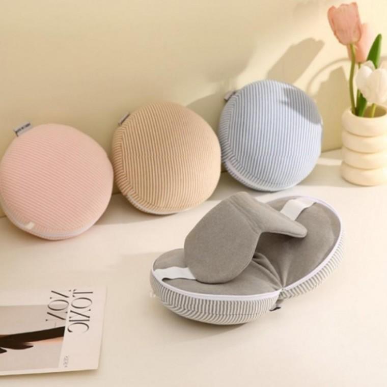 여행용 일체형 목베개 휴대용 안대 세트 기내용