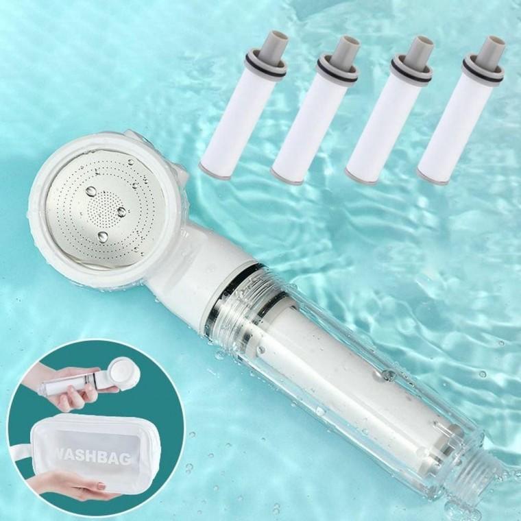 필터형 샤워기헤드 교체 필터 욕실용품 여행용 샤워기 화장실샤워헤드