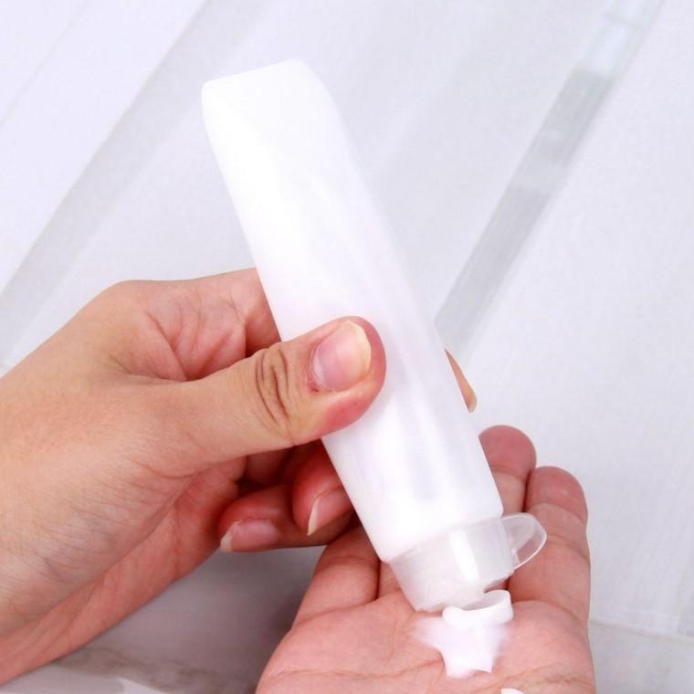 여행용 거꾸로 똑딱이 소분 공병 50ml 로션 샴푸 용기