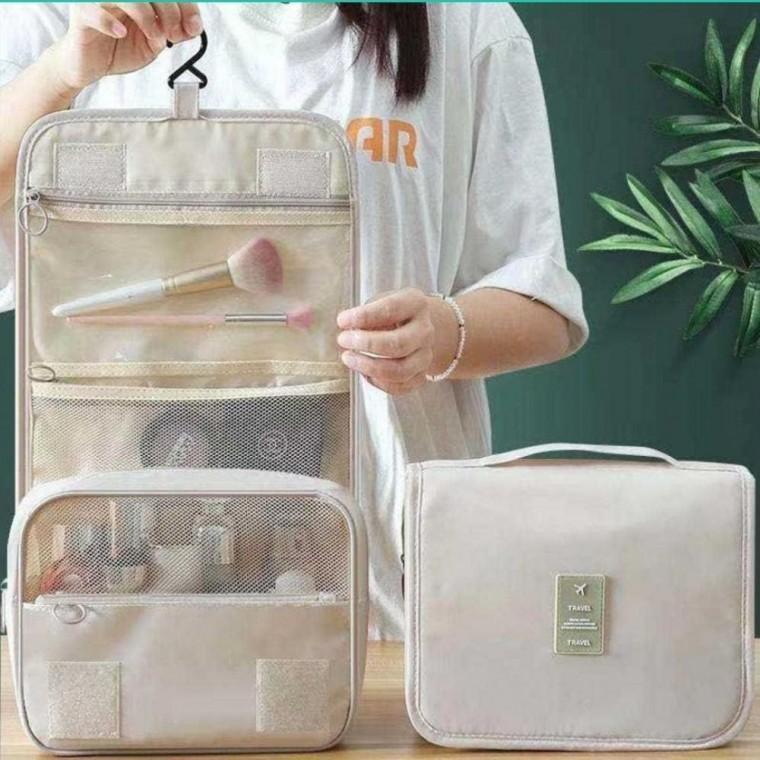 여행용 화장품 파우치 벽걸이 워시백 대용량