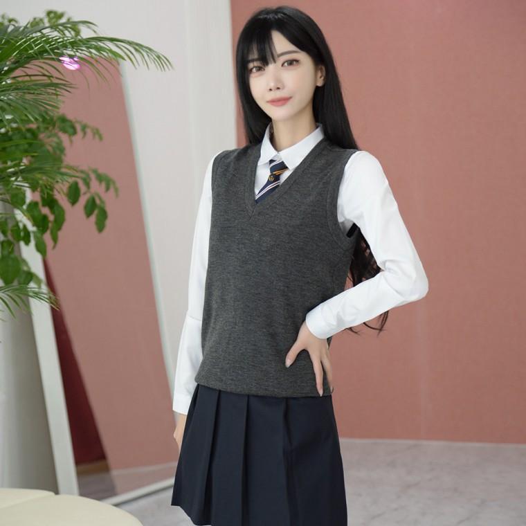 교복몰 프리미엄 프리미엄 울조끼 (그레이) 교복