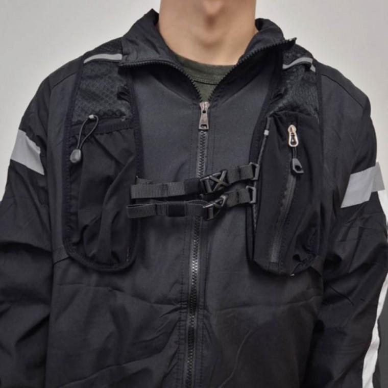 사이클링 야외 스포츠 러닝 의류 수건 휴대 백팩 조끼