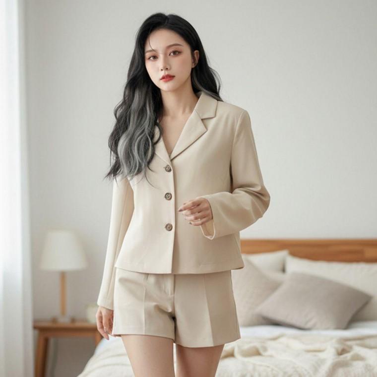 로텔즈 베이직 간절기 크롭 숏자켓 SD-260219
