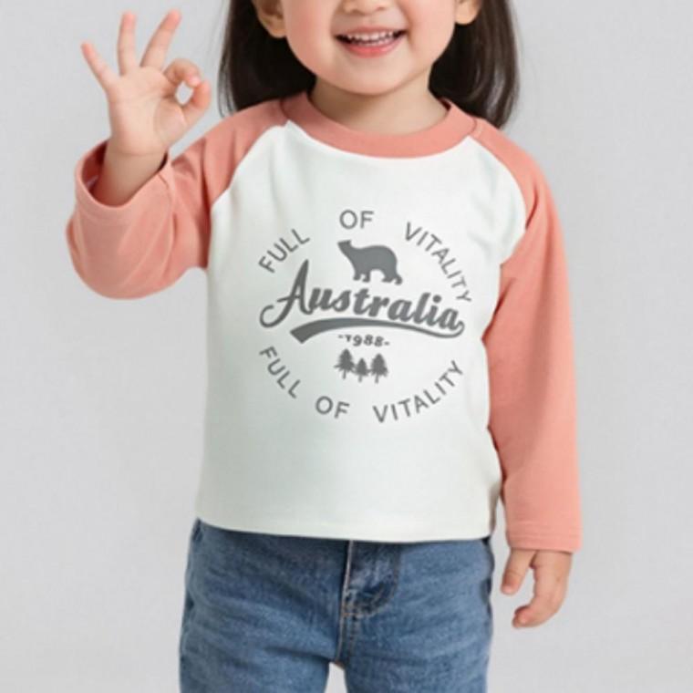 아동 어린이 간절기 데일리 레터링 나그랑 긴팔 티셔츠