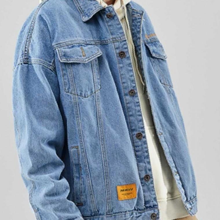 자켓 청 코디 캐주얼 남자 흑 간절기 데일리 데님