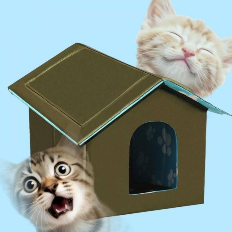 길고양이 급식소 실외 방수 밥집 겨울 하우스 숨숨집 야외 보온