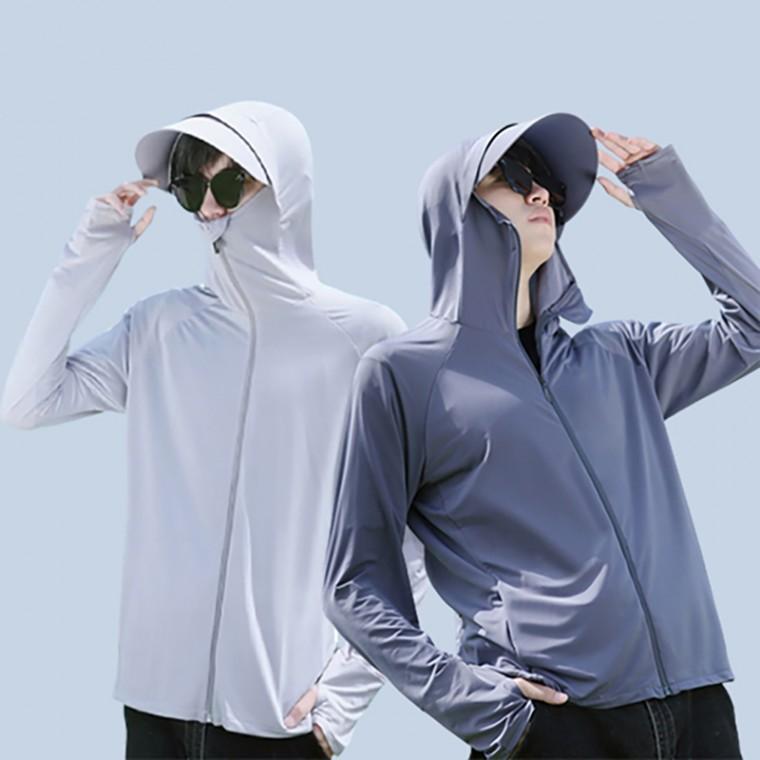 남성 바람막이 자외선 차단 실크 아웃도어 통기성 야외 윈드브레이커 자켓