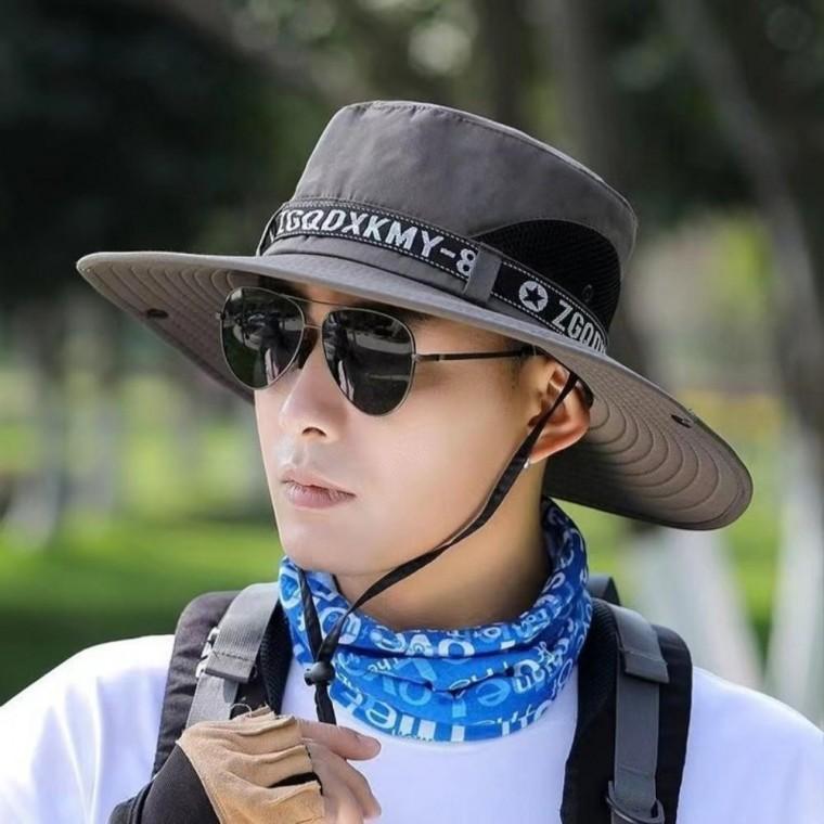 메쉬 사파리 정글 벙거지 런닝 낚시 등산모자 자외선차단 야외활동 넓은 챙 망사 모자