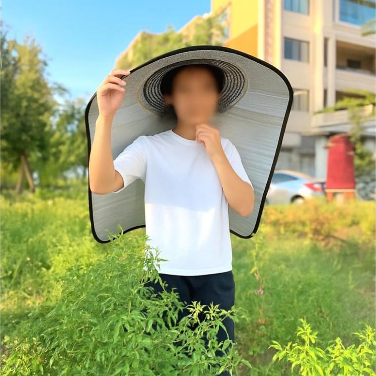 농업용 은박 단열 차열 농작업 야외 작업 고깔 모자