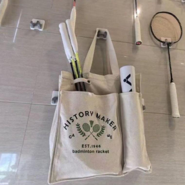 스포츠 라켓 캔버스 배드민턴 테니스 헬스 가방 숄더백