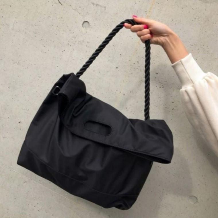 HL] 숄더백 무지 데일리 심플 백팩 크로스백 블랙