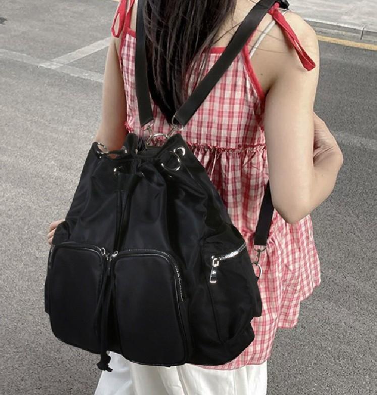 여성 포켓 버클 데일리 모던 캐주얼 크로스백 백팩 3컬러 학생 가방 AN-6114
