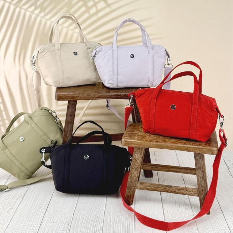 여성 데일리 심플 토트 크로스백 나일론 가방