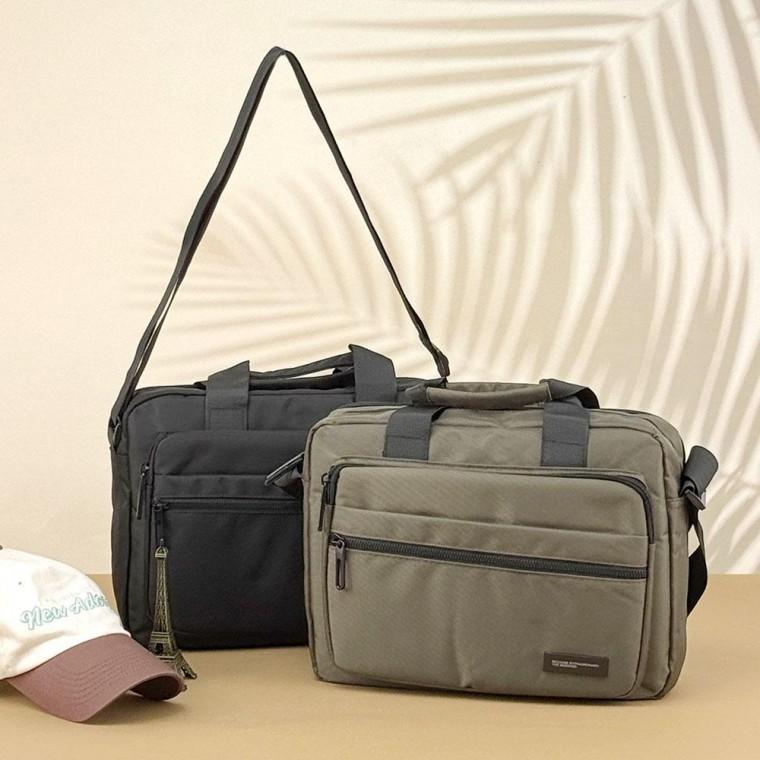 남성 직장인 캐주얼 데일리 토트 노트북 크로스백 가방