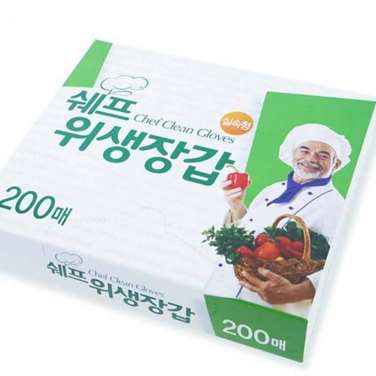 위생장갑 200매 주방용장갑 쉐프위생장갑 위생장갑일회용 비닐장갑