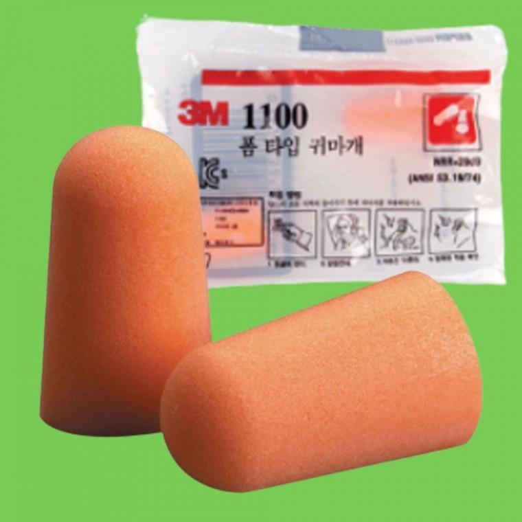 3M 청력보호 소음차단 소음방지 일회용 귀마개 기본형