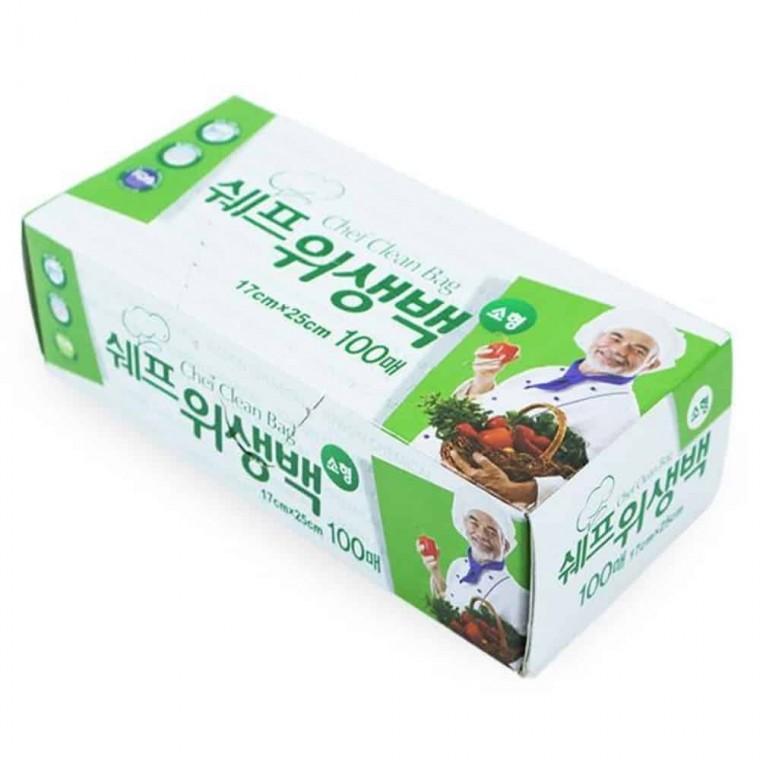 위생백 17x25 100매 위생비닐백 야채보관 음식보관팩 일회용비닐백