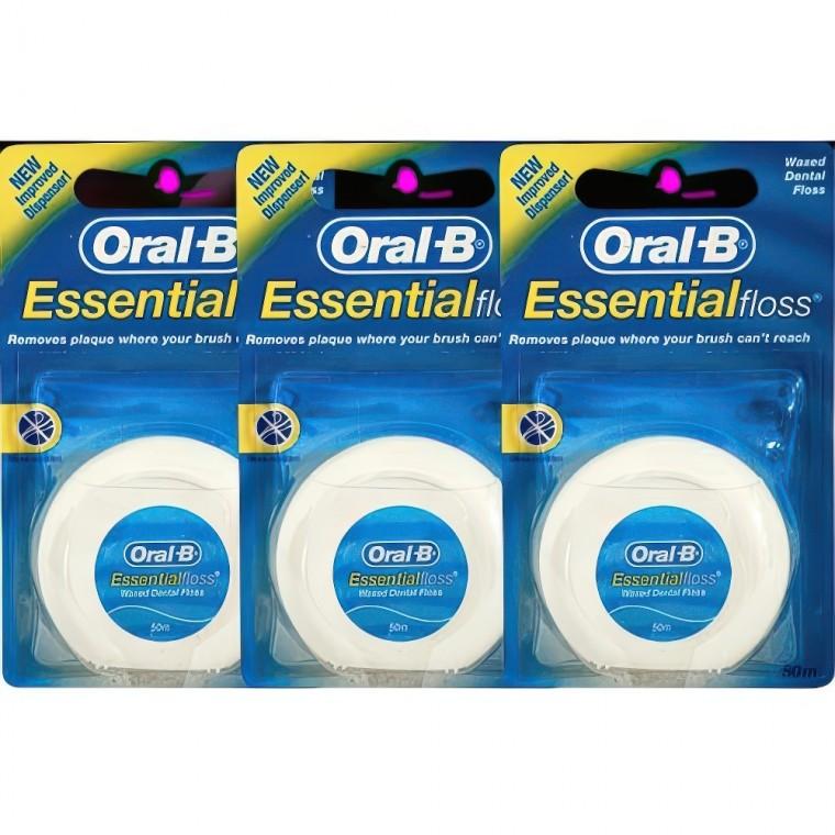 오랄비 덴탈 구강관리 일회용 치실 치간치실 50m 3롤 칫솔 플로스 어금니