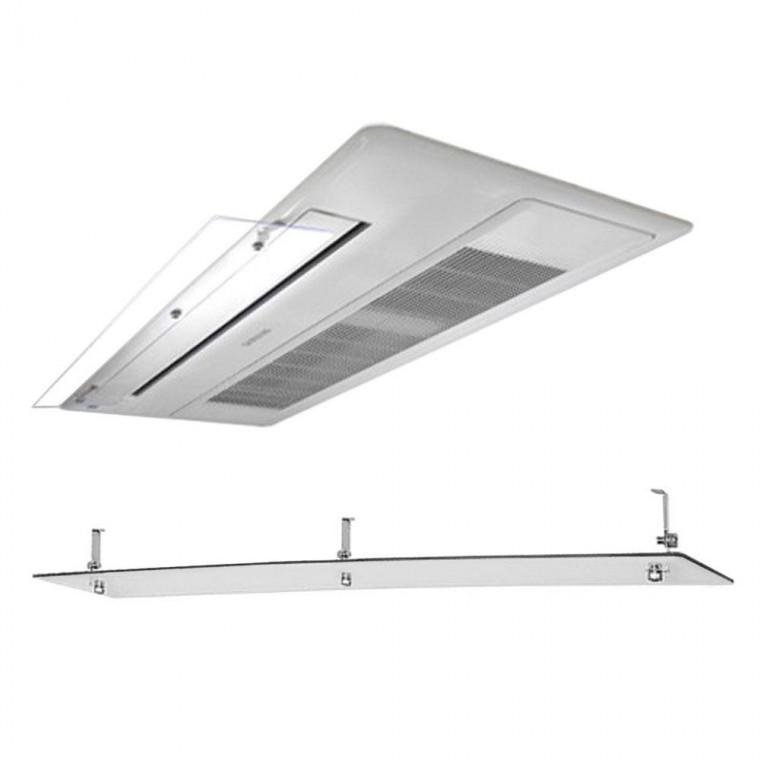 (국산)천장형 에어컨바람막이 1way용 (120x14cm) 투명